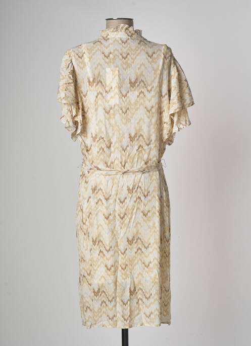 Robe mi-longue beige YAYA pour femme