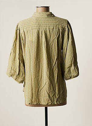 Blouse manches 3/4 manches 3/4 vert YAYA femme