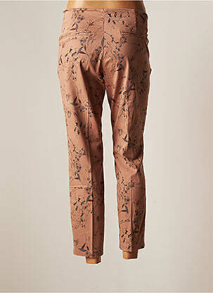 Pantalon 7/8 stretch taille basse rose YAYA femme