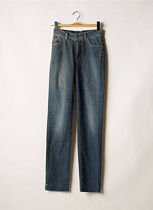 Jeans coupe droite taille haute taille haute bleu DISMERO femme
