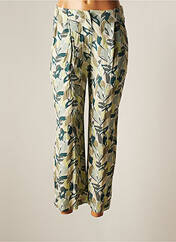 Pantalon 7/8 vert INDI & COLD pour femme seconde vue