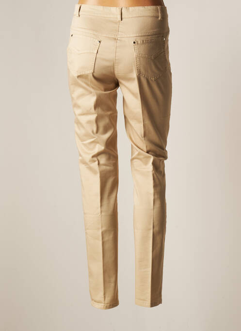 Pantalon slim beige NINATI pour femme