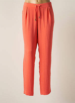 Pantalon droit orange PAZ TORRAS pour femme