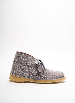 Bottes Clarks Femme – DaIm Gris – Taille UK 4 – Excellent état – Occasion