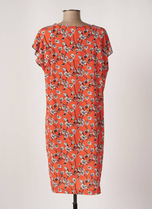 Robe mi-longue orange TELMAIL pour femme