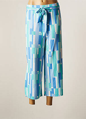 Pantalon droit stretch taille normale bleu MARBLE femme