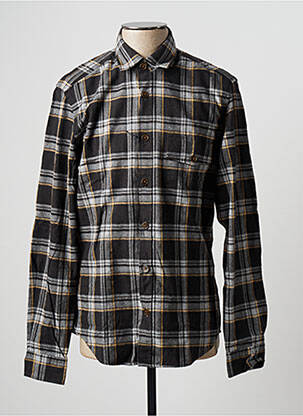 Chemise manches longues poches poitrine gris HUGO BOSS homme