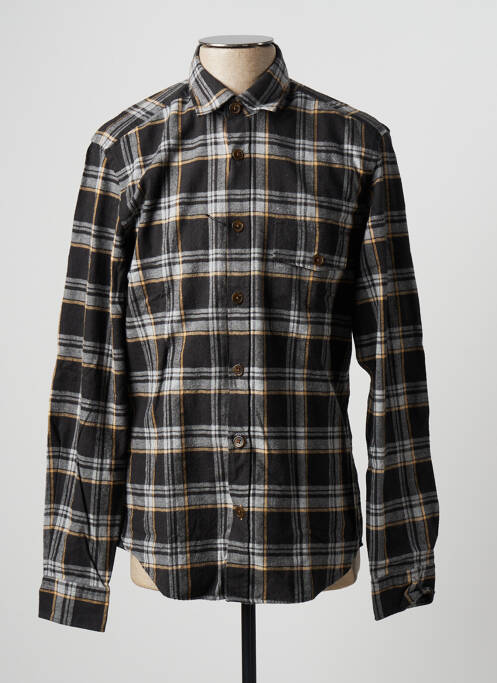 Chemise manches longues poches poitrine gris HUGO BOSS homme
