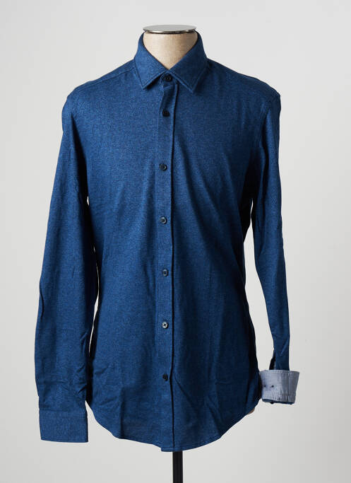 Chemise manches longues bleu HUGO BOSS pour homme