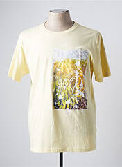 T-shirt jaune HUGO BOSS pour homme seconde vue