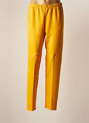 Pantalon slim jaune ONE O ONE pour femme seconde vue