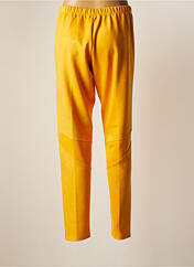 Pantalon slim jaune ONE O ONE pour femme seconde vue