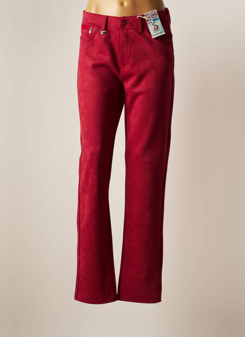 Pantalon slim rouge S.QUISE pour femme