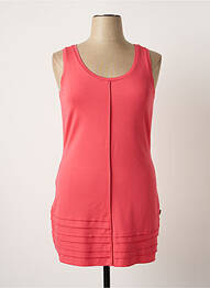 Tunique sans manche tissage jersey rose VETONO femme