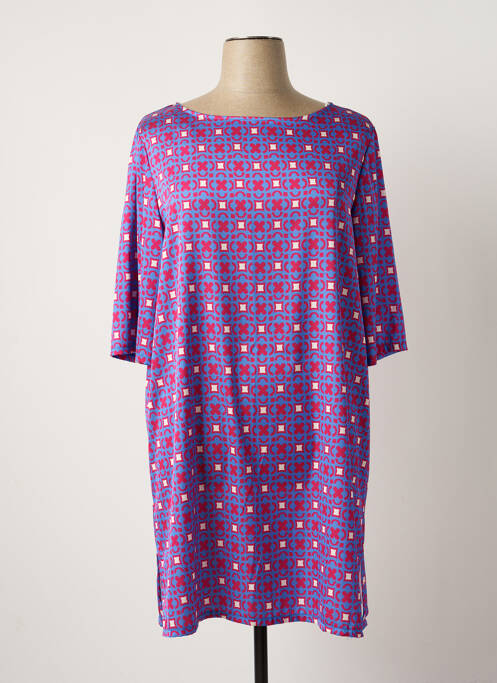 Robe mi-longue bleu AN II VITO pour femme