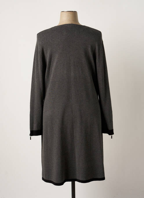 Robe mi-longue gris MARBLE pour femme