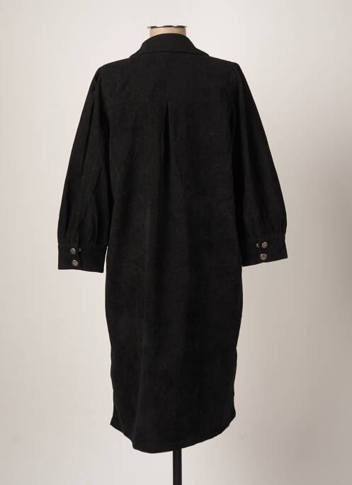 Robe mi-longue noir KAFFE pour femme