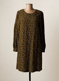 Robe mi-longue manches longues manches longues vert BENSIMON femme