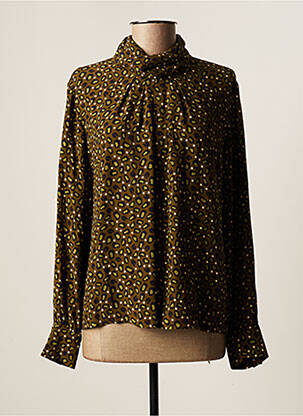 Blouse fermeture boutonnée au dos manches longues vert BENSIMON femme