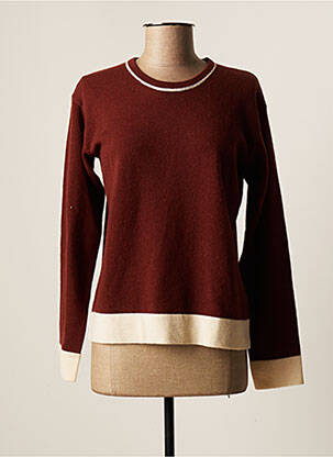 Pull stretch manches longues marron BENSIMON femme