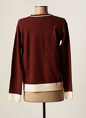 Pull stretch manches longues marron BENSIMON femme