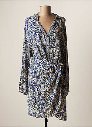 Robe mi-longue bleu CHERRY PARIS pour femme