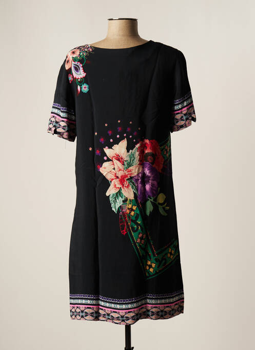 Robe mi-longue noir DESIGUAL pour femme