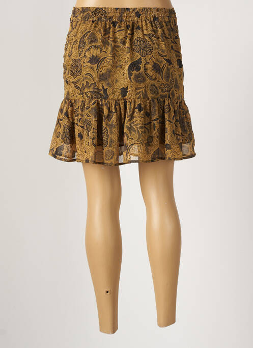 Jupe courte jaune MORGAN pour femme