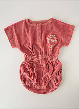 Barboteuse broderie rose HELLO ELAÉ enfant