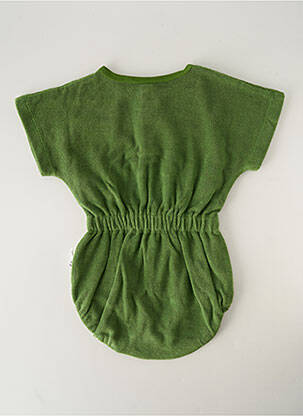 Barboteuse broderie vert HELLO ELAÉ enfant