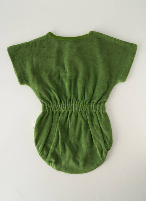 Barboteuse broderie vert HELLO ELAÉ enfant