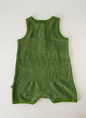 Combishort col rond sans manche vert HELLO ELAÉ enfant