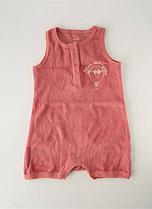 Combishort col rond sans manche rose HELLO ELAÉ enfant