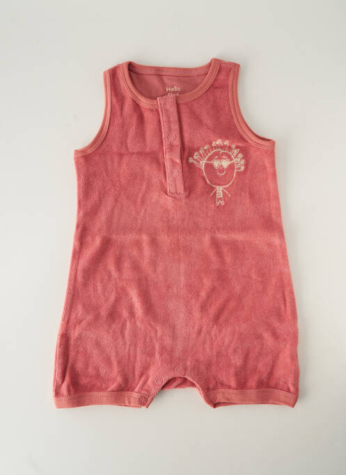 Combishort sans manche sans manche rose HELLO ELAÉ enfant