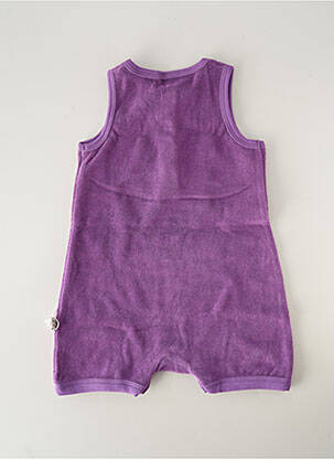 Combishort col rond sans manche violet HELLO ELAÉ enfant