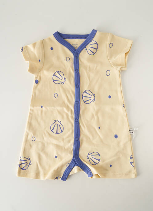 Combishort imprimé fantaisie manches courtes beige HELLO ELAÉ enfant