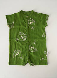 Combishort imprimé fantaisie manches courtes vert HELLO ELAÉ enfant