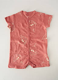 Combishort imprimé fantaisie manches courtes rose HELLO ELAÉ enfant