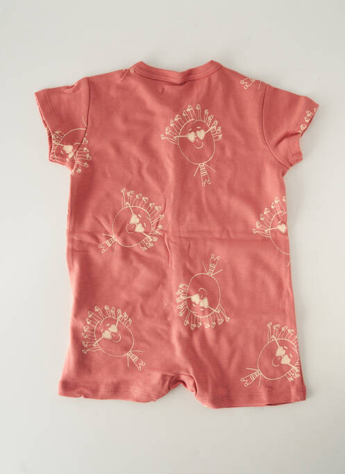 Combishort imprimé fantaisie manches courtes rose HELLO ELAÉ enfant