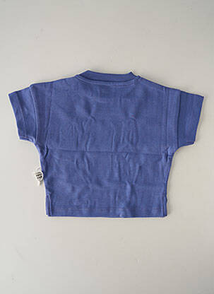 T-shirt coupe droite manches courtes bleu HELLO ELAÉ enfant