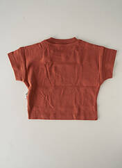 T-shirt marron HELLO ELAÉ pour enfant seconde vue