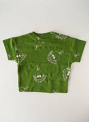 T-shirt vert HELLO ELAÉ pour enfant