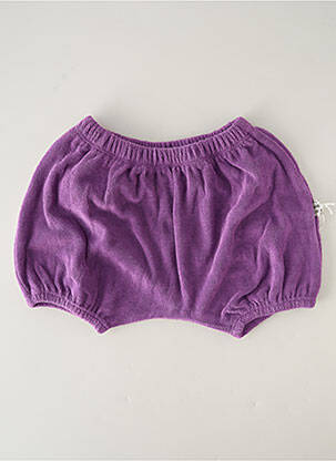 Short resserrée sur le bas taille élastique violet HELLO ELAÉ enfant