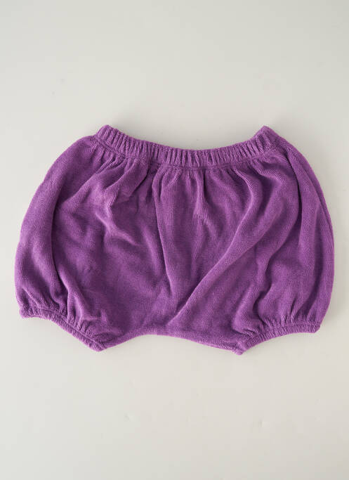 Short taille normale taille élastique violet HELLO ELAÉ enfant