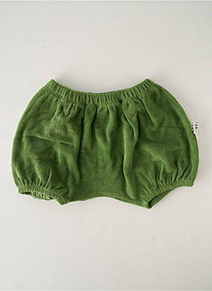 Short taille normale taille élastique vert HELLO ELAÉ enfant