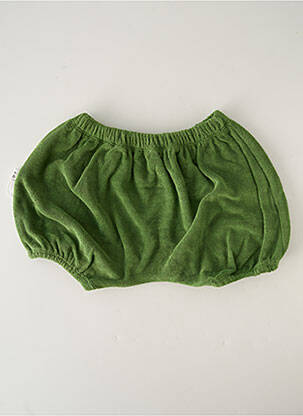 Short taille normale taille élastique vert HELLO ELAÉ enfant