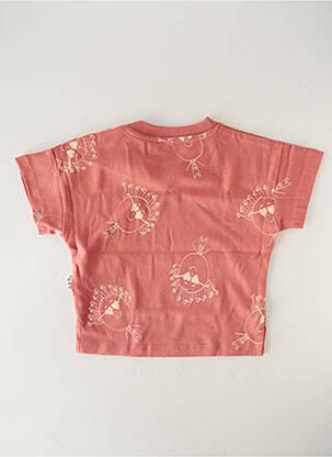 T-shirt coupe droite manches courtes rose HELLO ELAÉ enfant