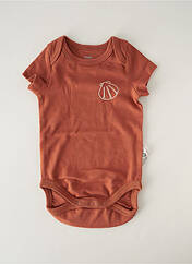 Body lingerie marron HELLO ELAÉ pour enfant seconde vue
