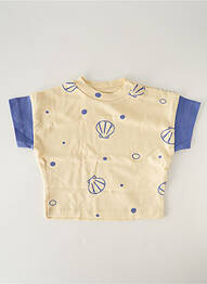 T-shirt stretch manches courtes beige HELLO ELAÉ enfant