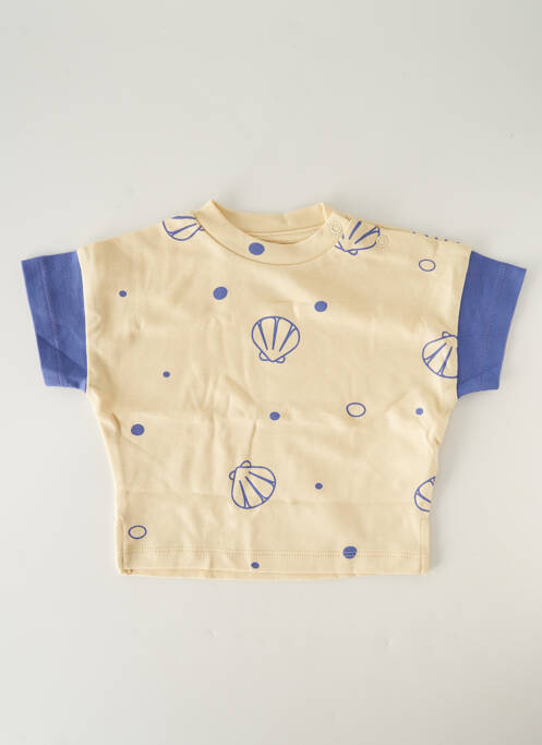 T-shirt stretch manches courtes beige HELLO ELAÉ enfant